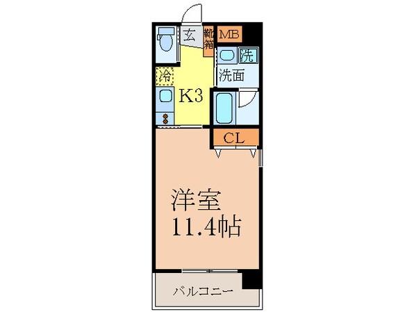 アメニティ－新道の物件間取画像